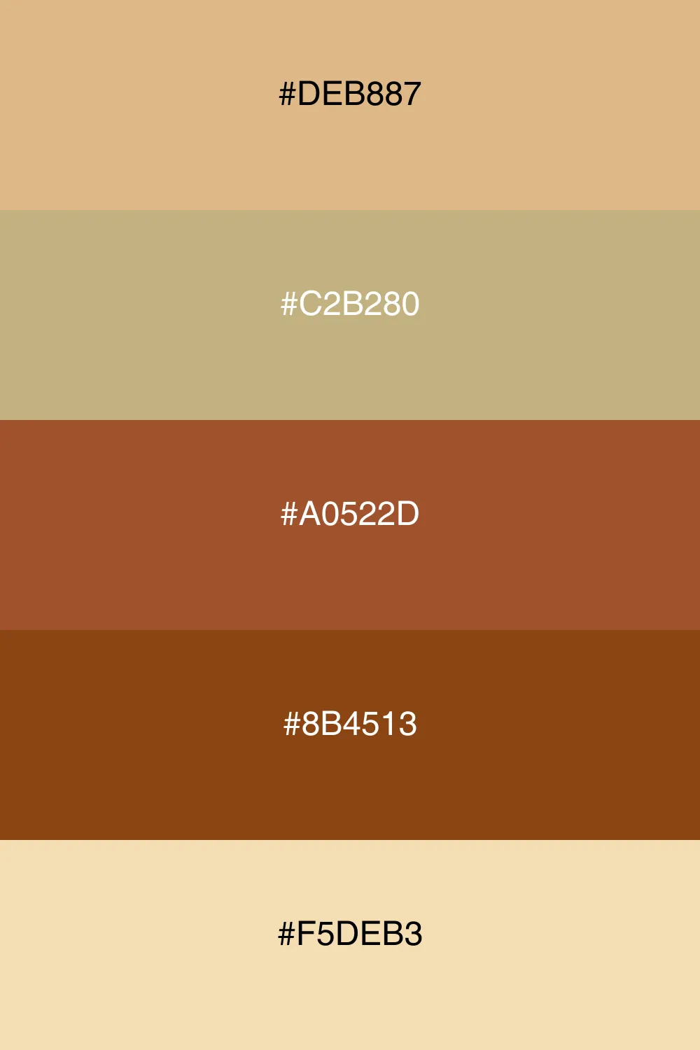 A warm palette inspired by desert landscapes.