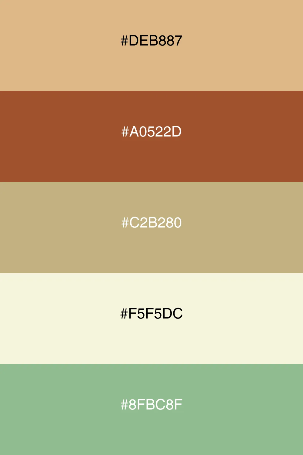A harmonious blend of natural earthy tones.
