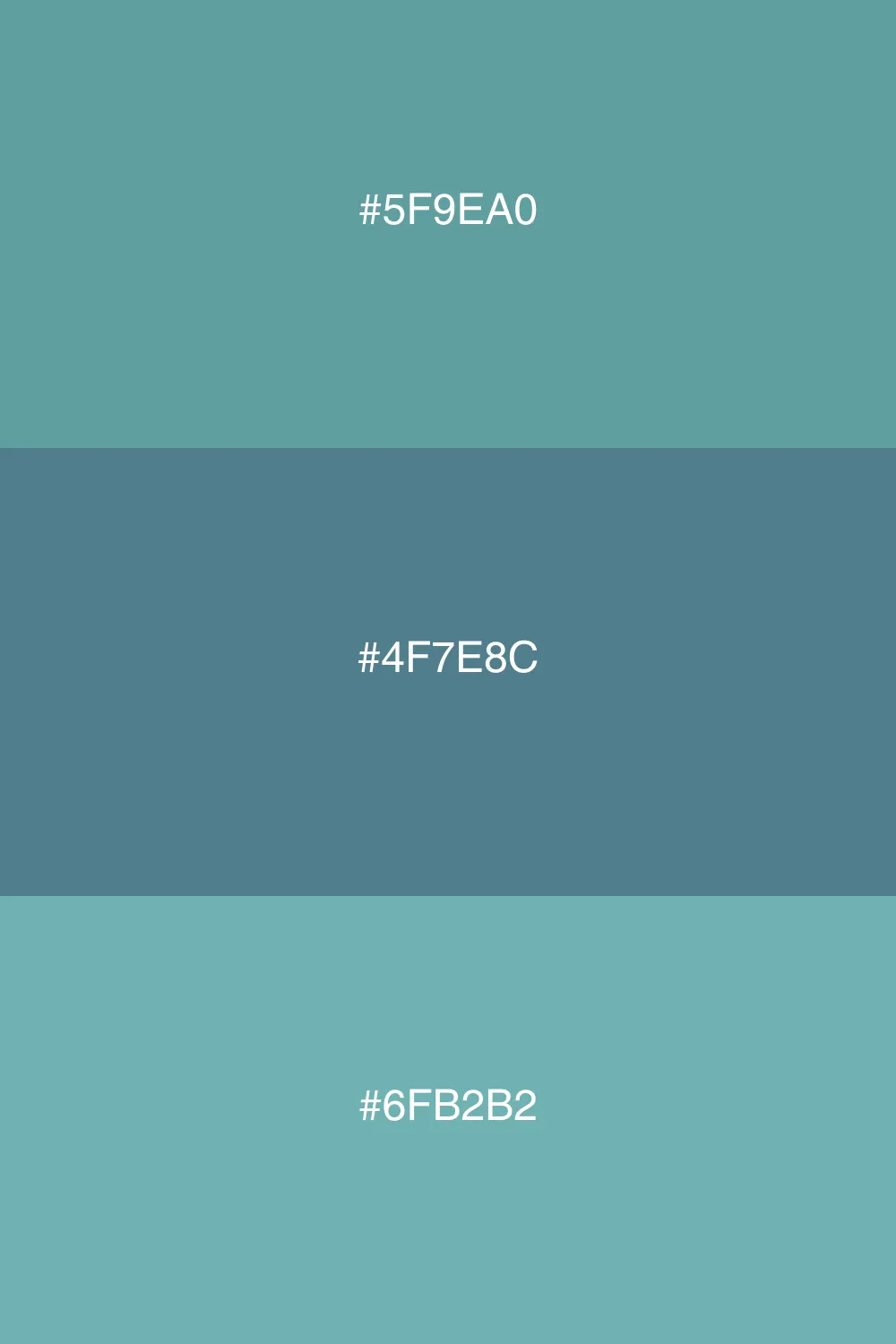 Harmonious colors for a serene palette.