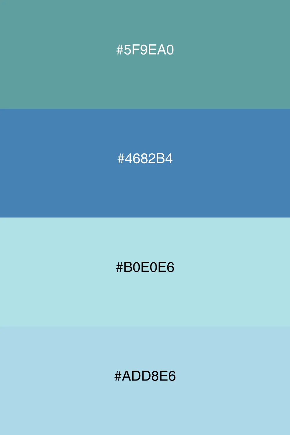 A cool palette reminiscent of a refreshing ocean breeze.