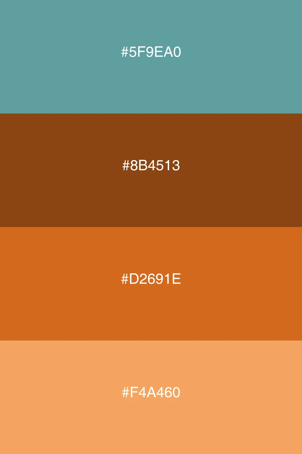 An earthy palette inspired by nature's warm tones.