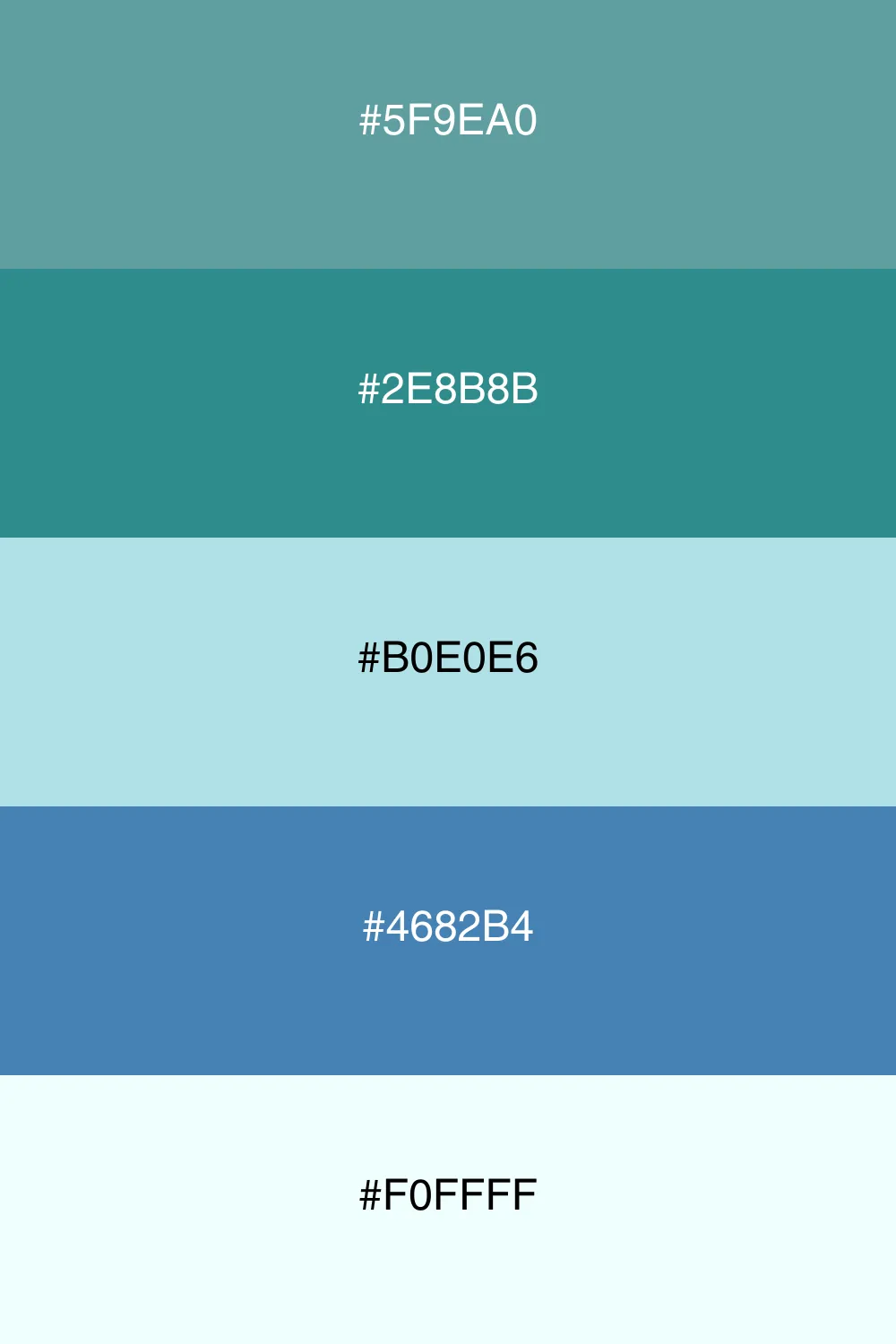 A refreshing palette inspired by ocean waves.