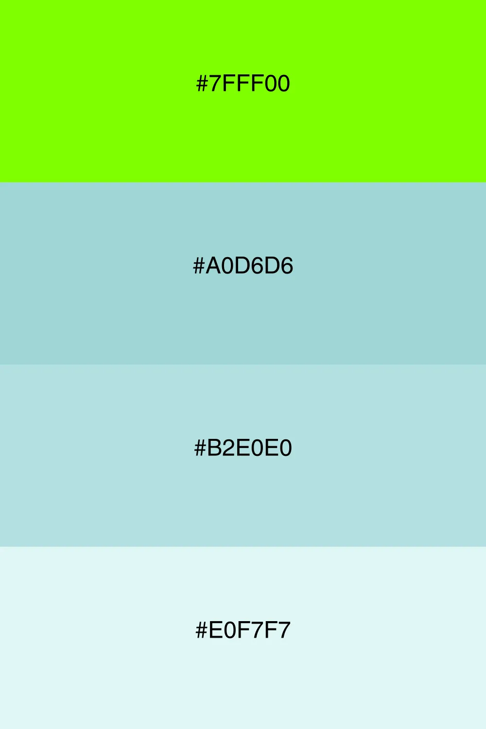 A refreshing cool palette reminiscent of a gentle breeze.