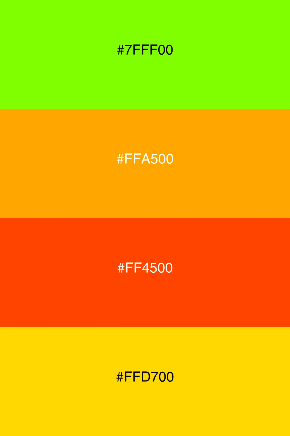 A zesty and energetic palette with citrus vibes.