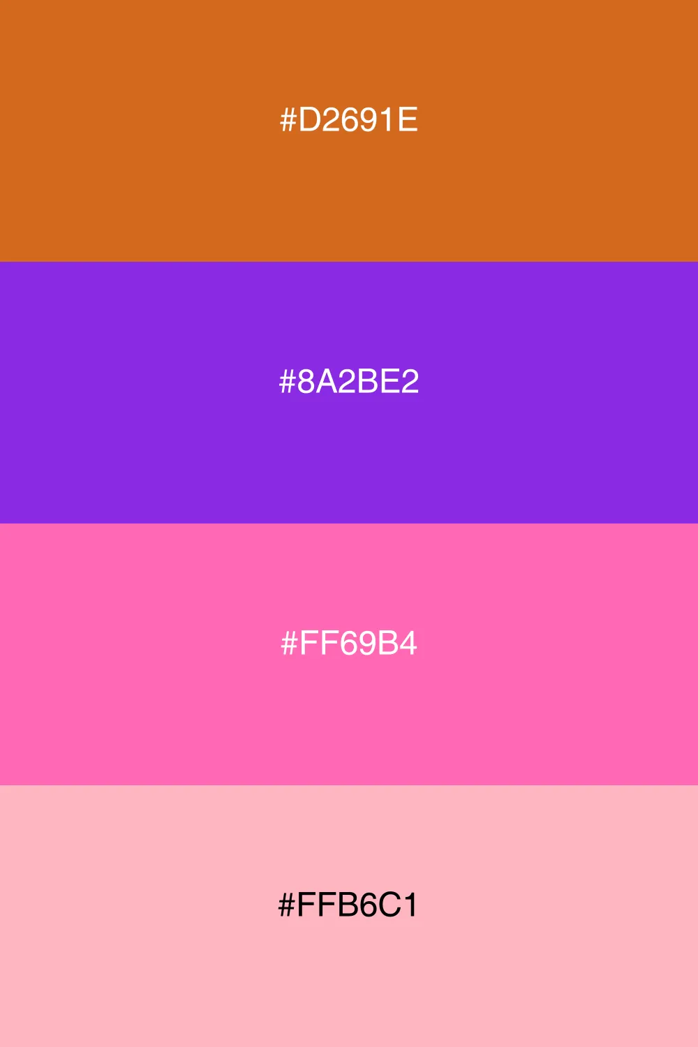 A playful mix of bold colors for a fun vibe.
