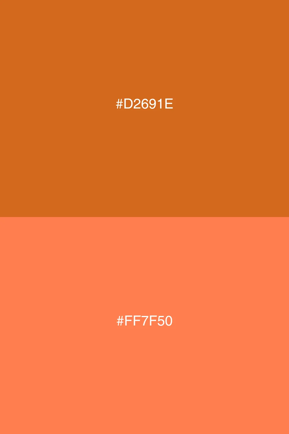 Warm and inviting coral contrast.