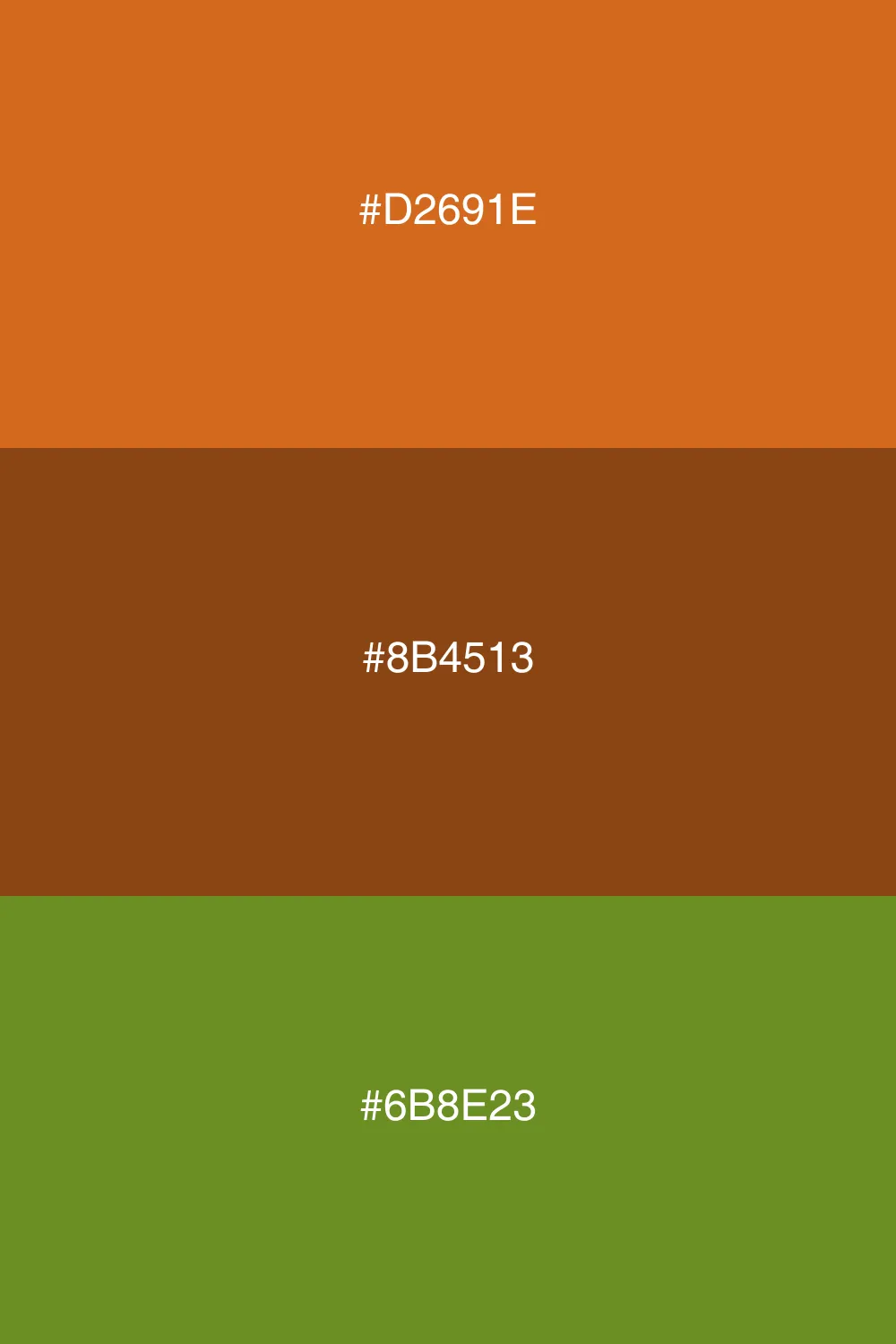 A fresh palette inspired by the colors of the forest.