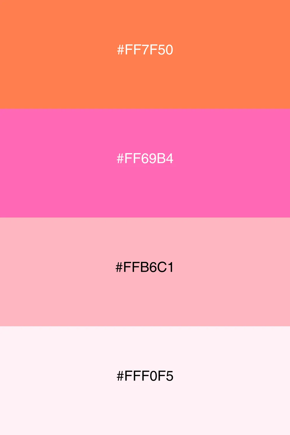 A soft and romantic palette inspired by blooming flowers.