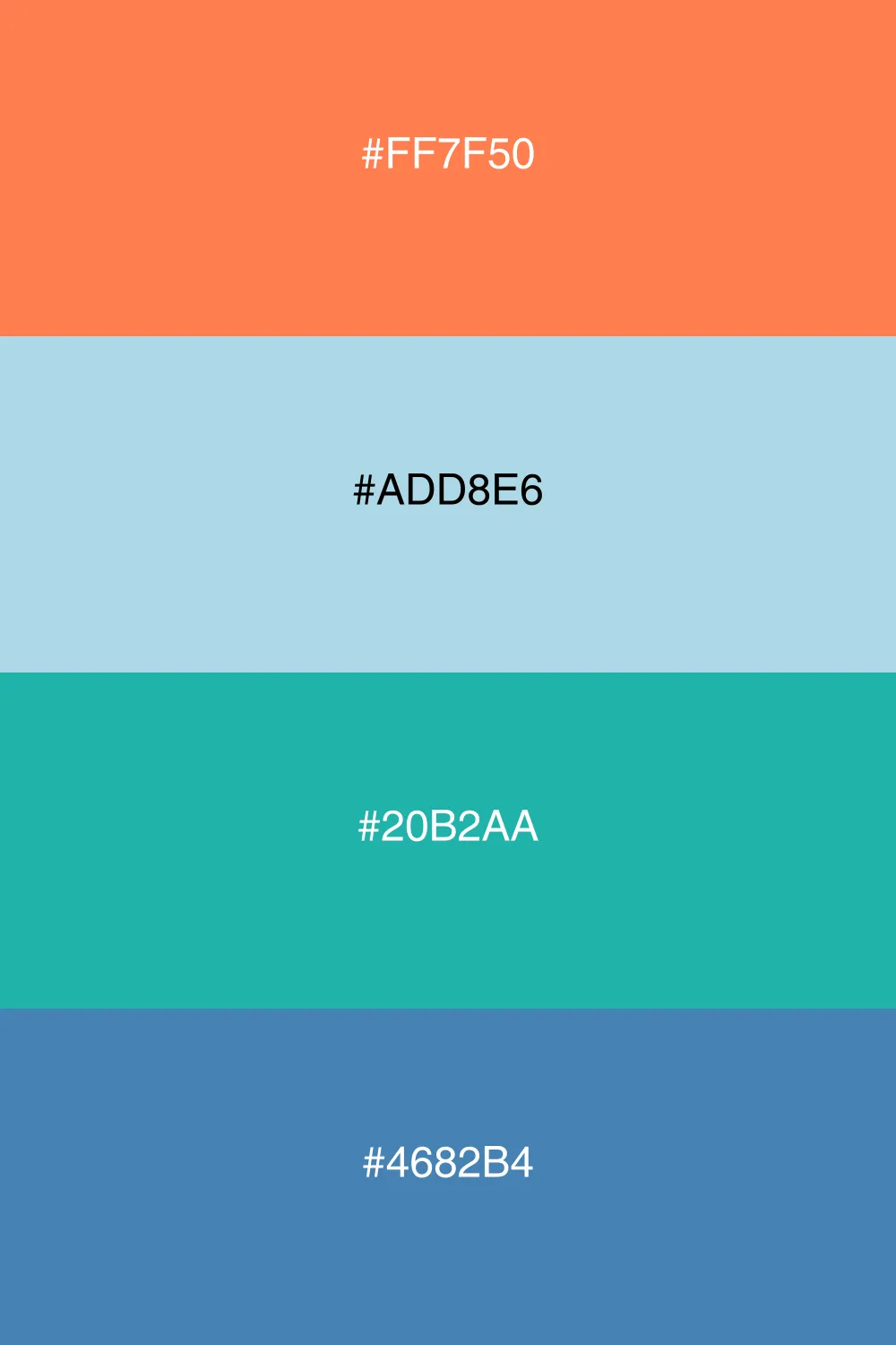 A cool and fresh palette inspired by ocean breezes.