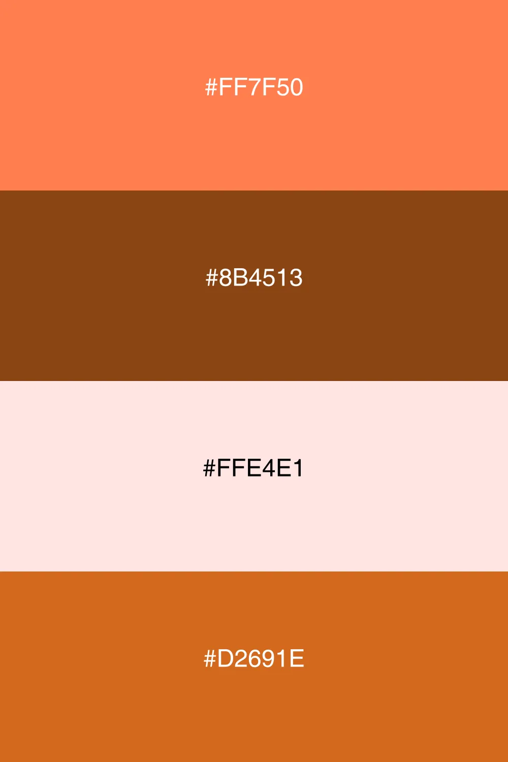 An elegant palette with warm earthy tones.