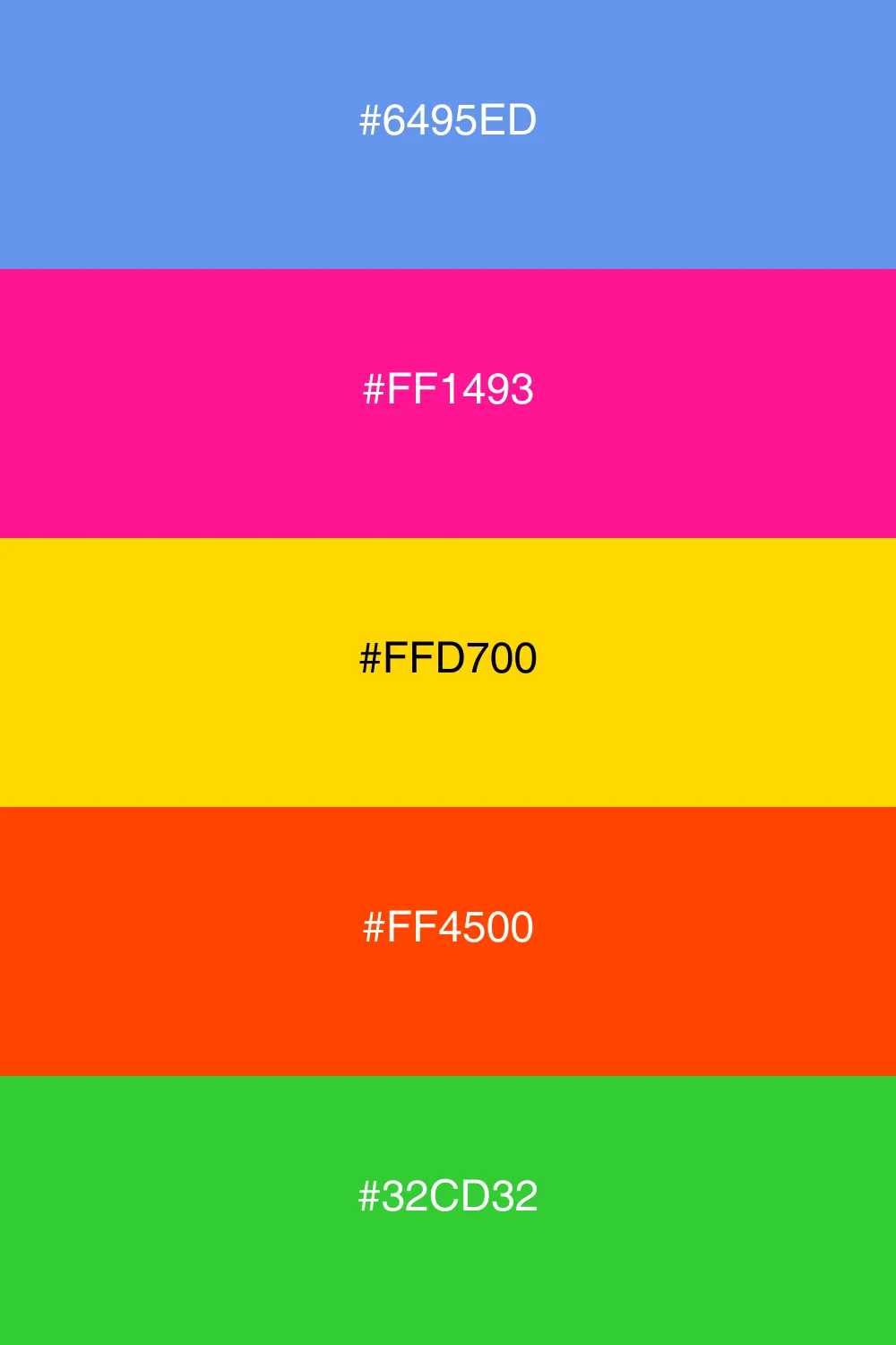 A vibrant and festive palette full of energy.