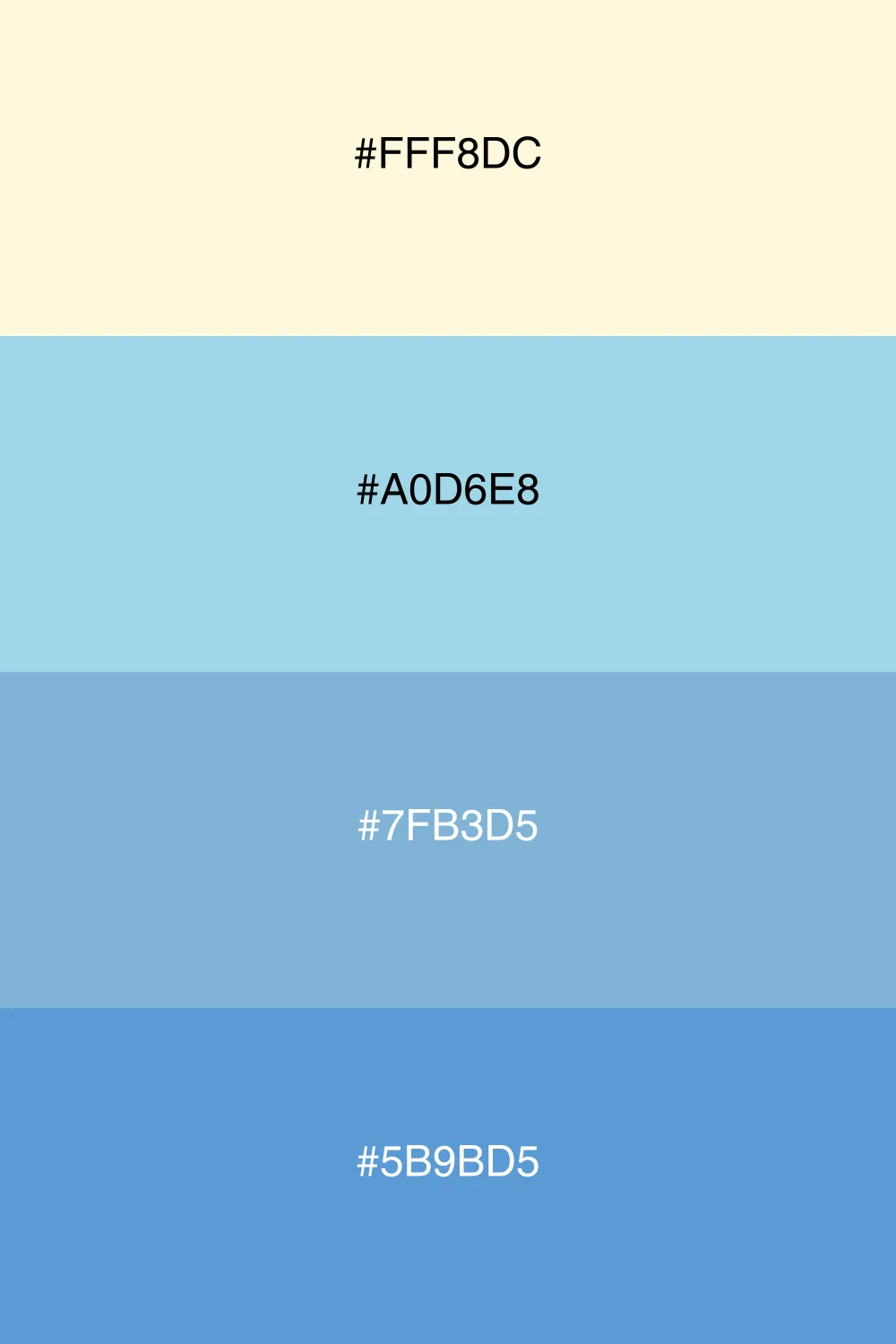 A cool palette that brings a refreshing and serene vibe.
