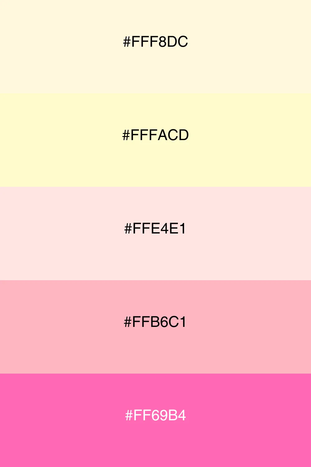 A soft pastel palette that radiates cheerful vibes.