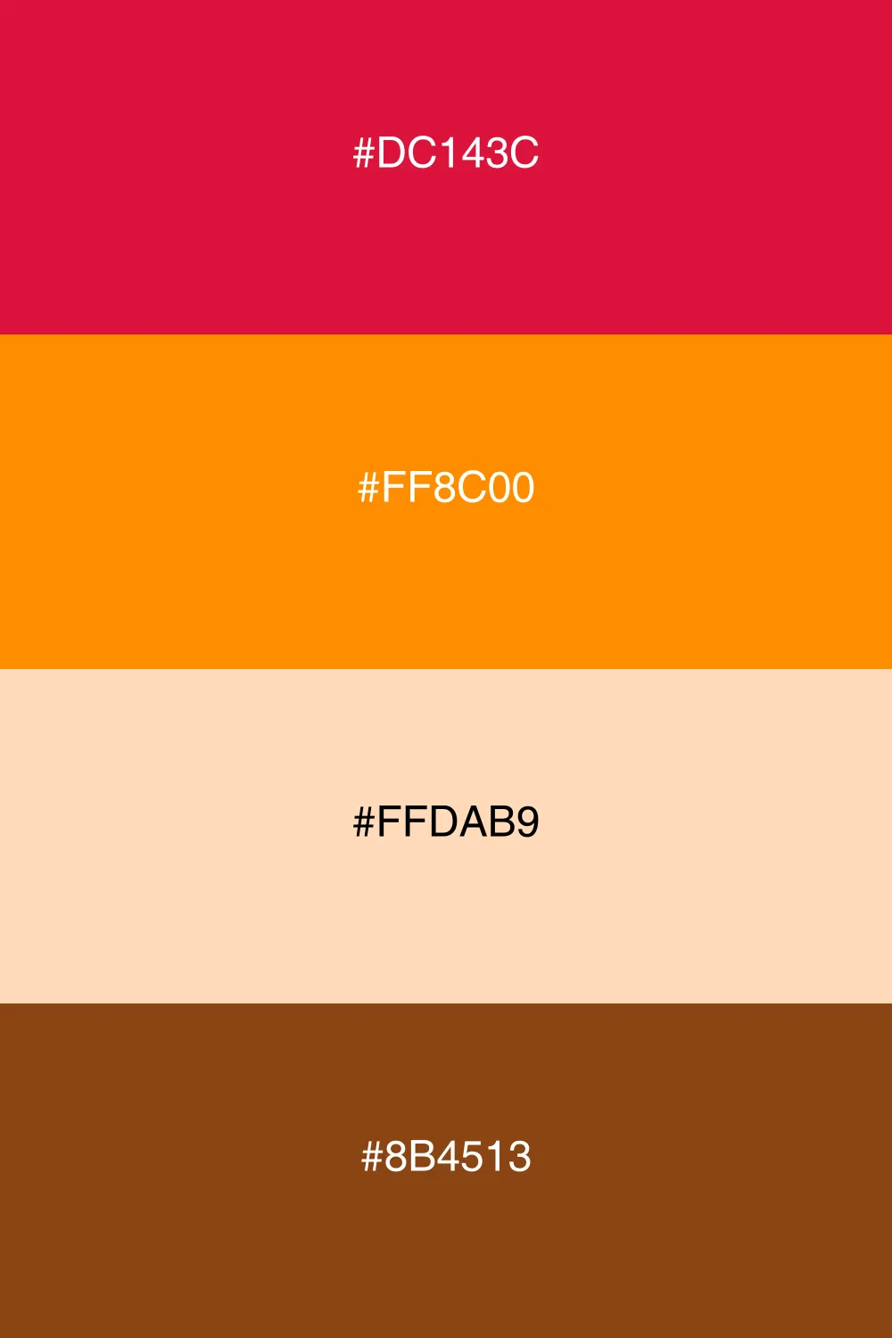 A cozy palette inspired by the colors of autumn.