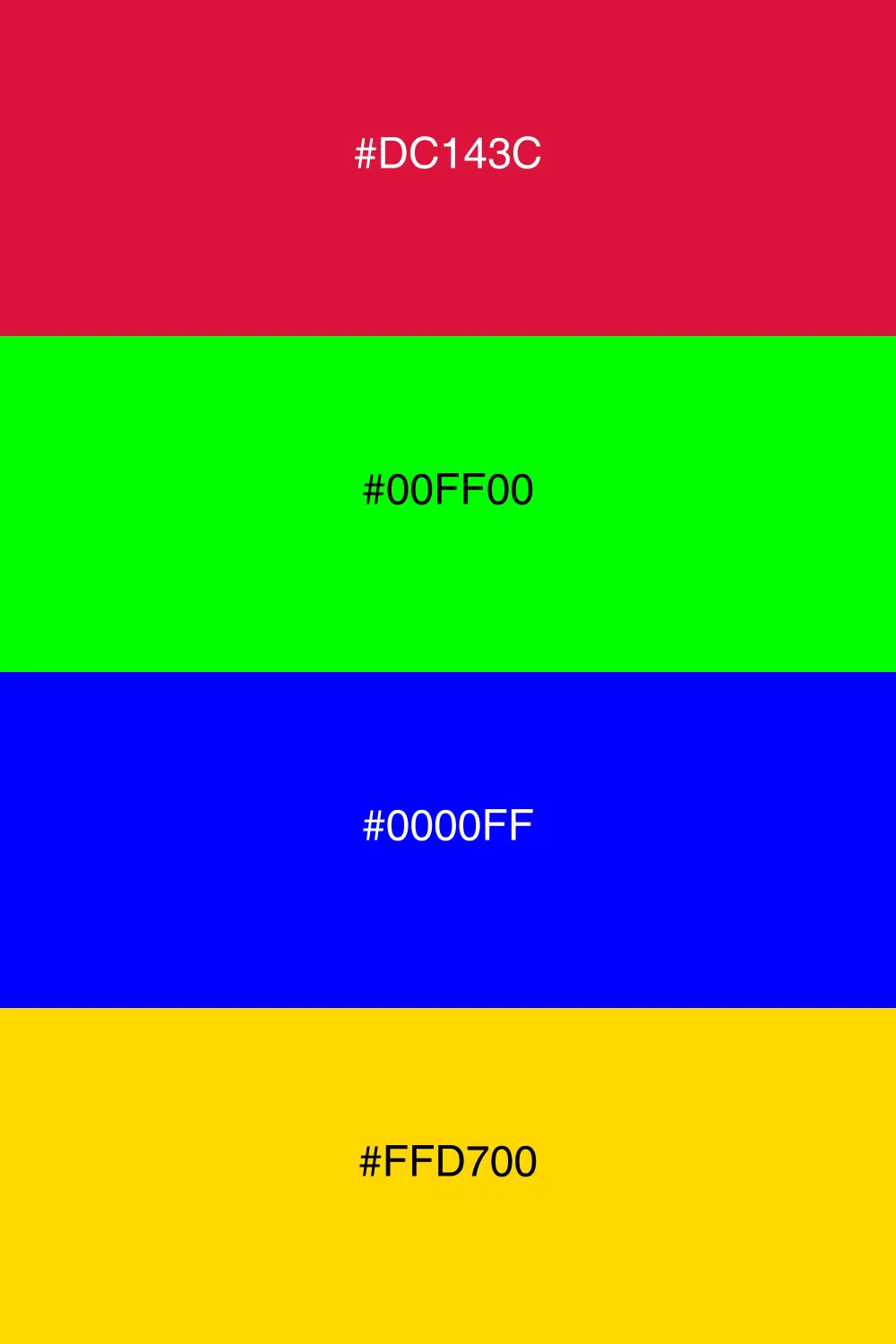Bold and energetic color scheme.