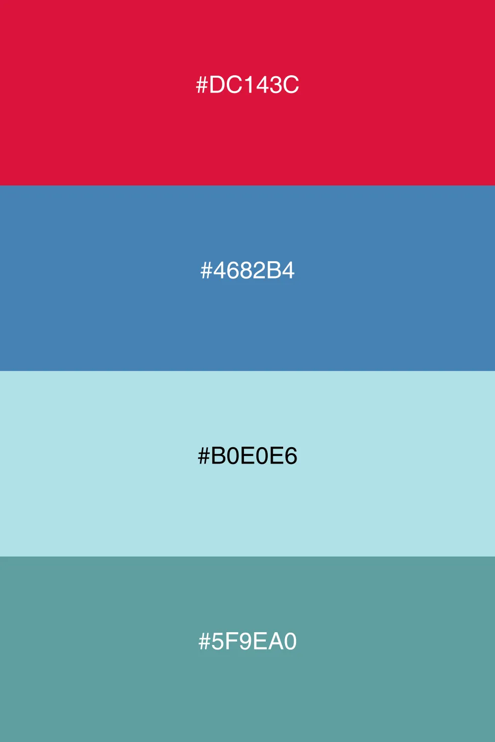 A refreshing cool palette with a serene and modern vibe.