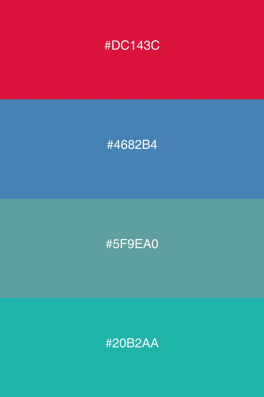 A refreshing palette inspired by ocean colors.