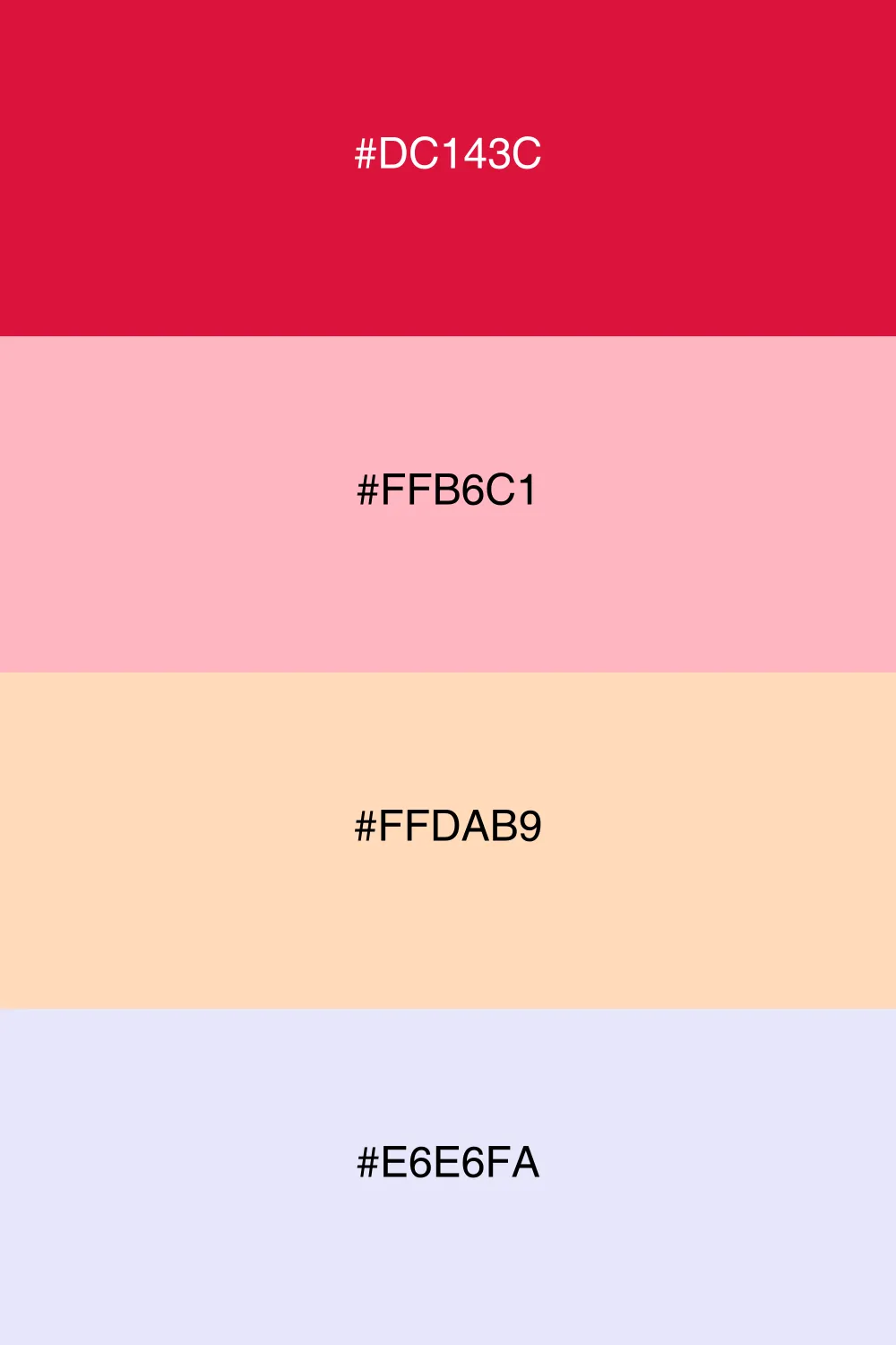 A soft and romantic pastel palette with a dreamy feel.