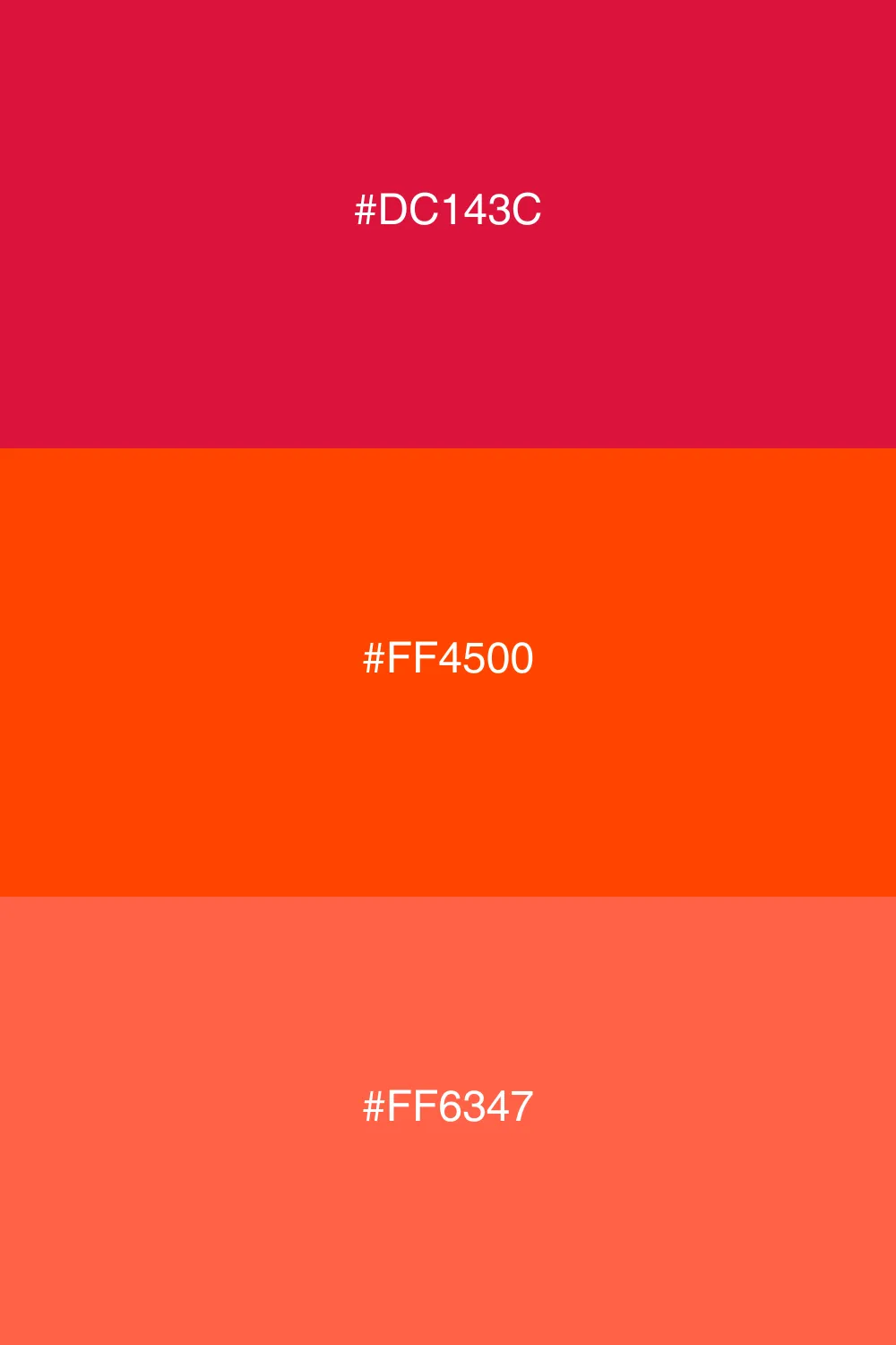 A warm palette inspired by vibrant sunset hues.