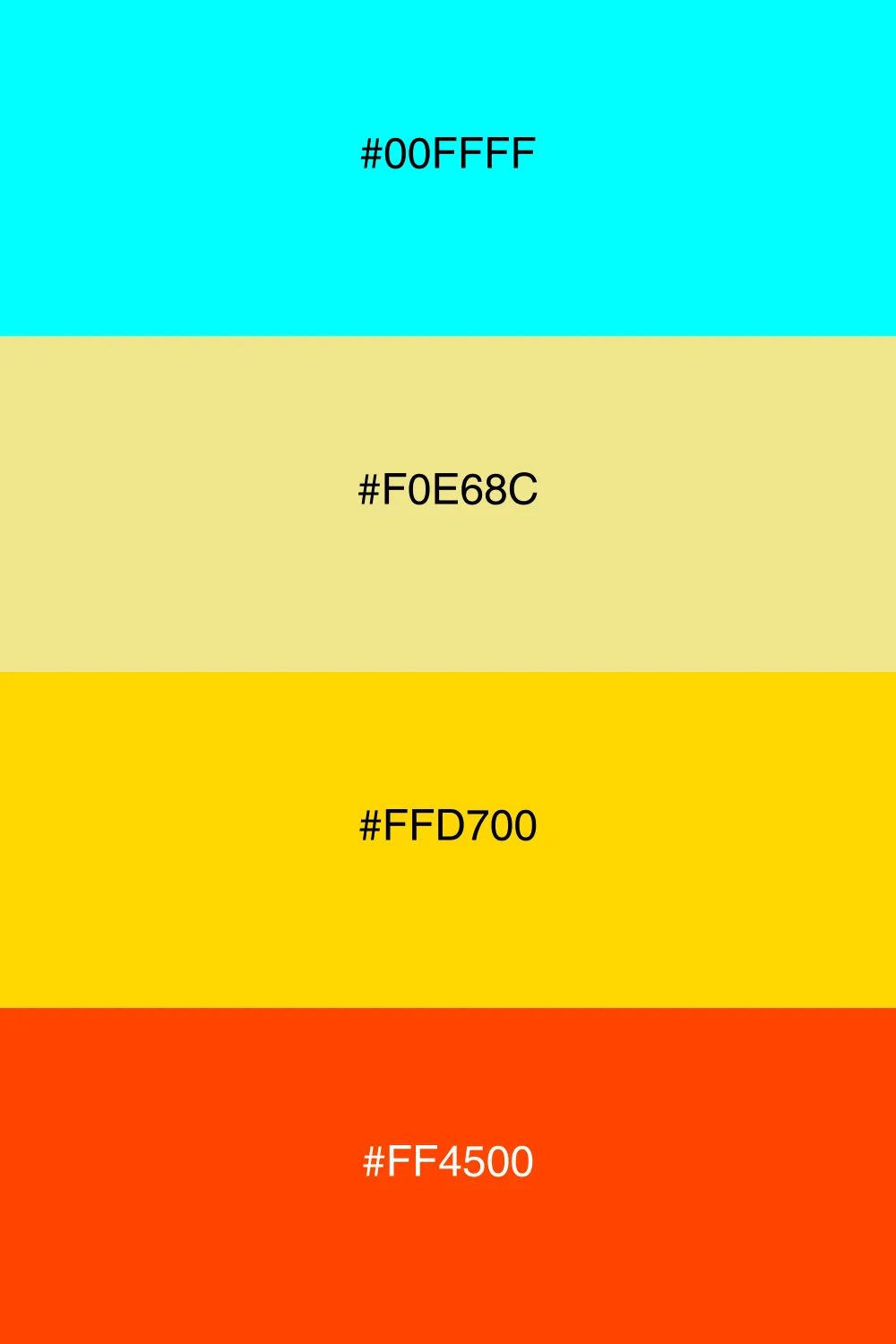 A cheerful palette reminiscent of a summer breeze.