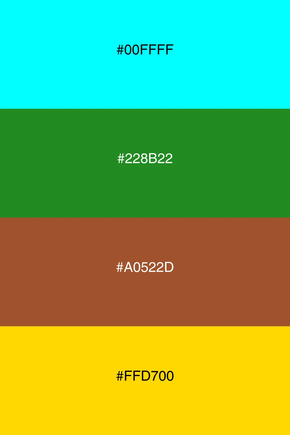 A vibrant palette inspired by forest landscapes.