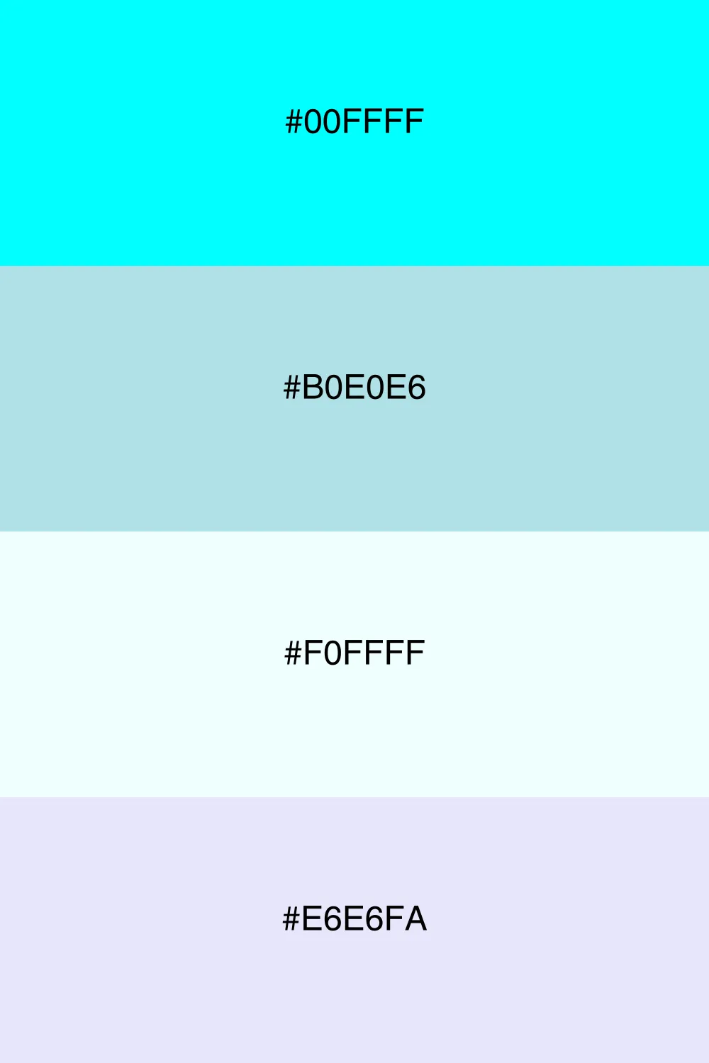 A cool and soft palette inspired by icy landscapes.