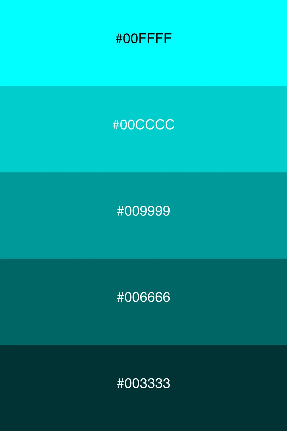 Various shades for depth and unity.