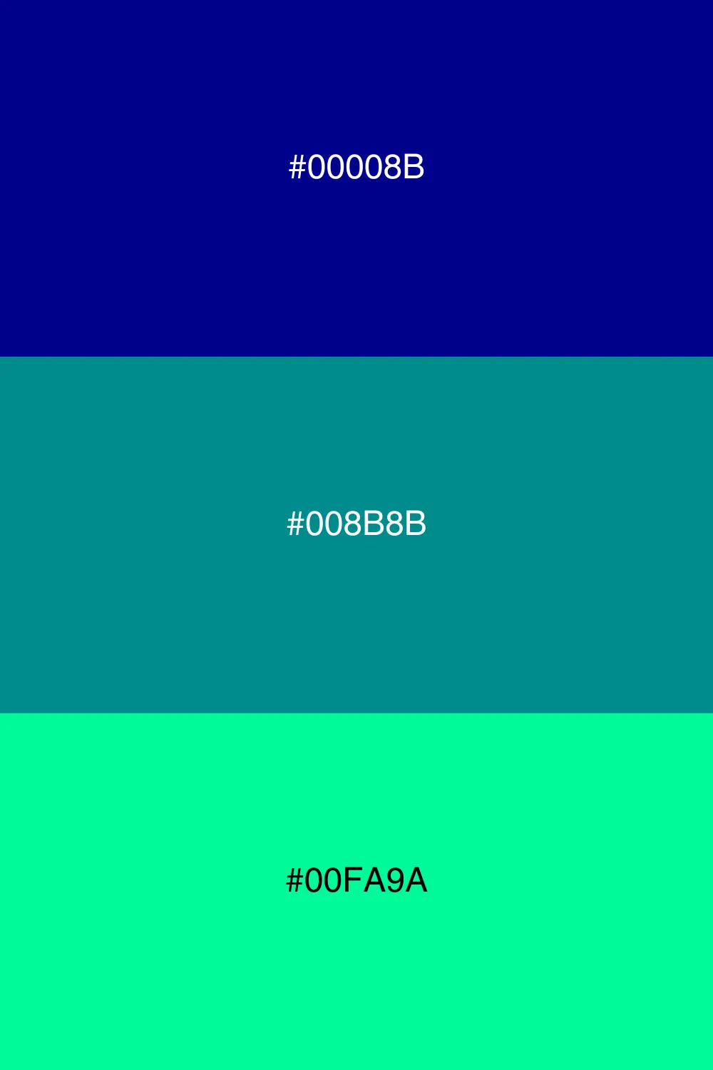 Fresh and calming color scheme.