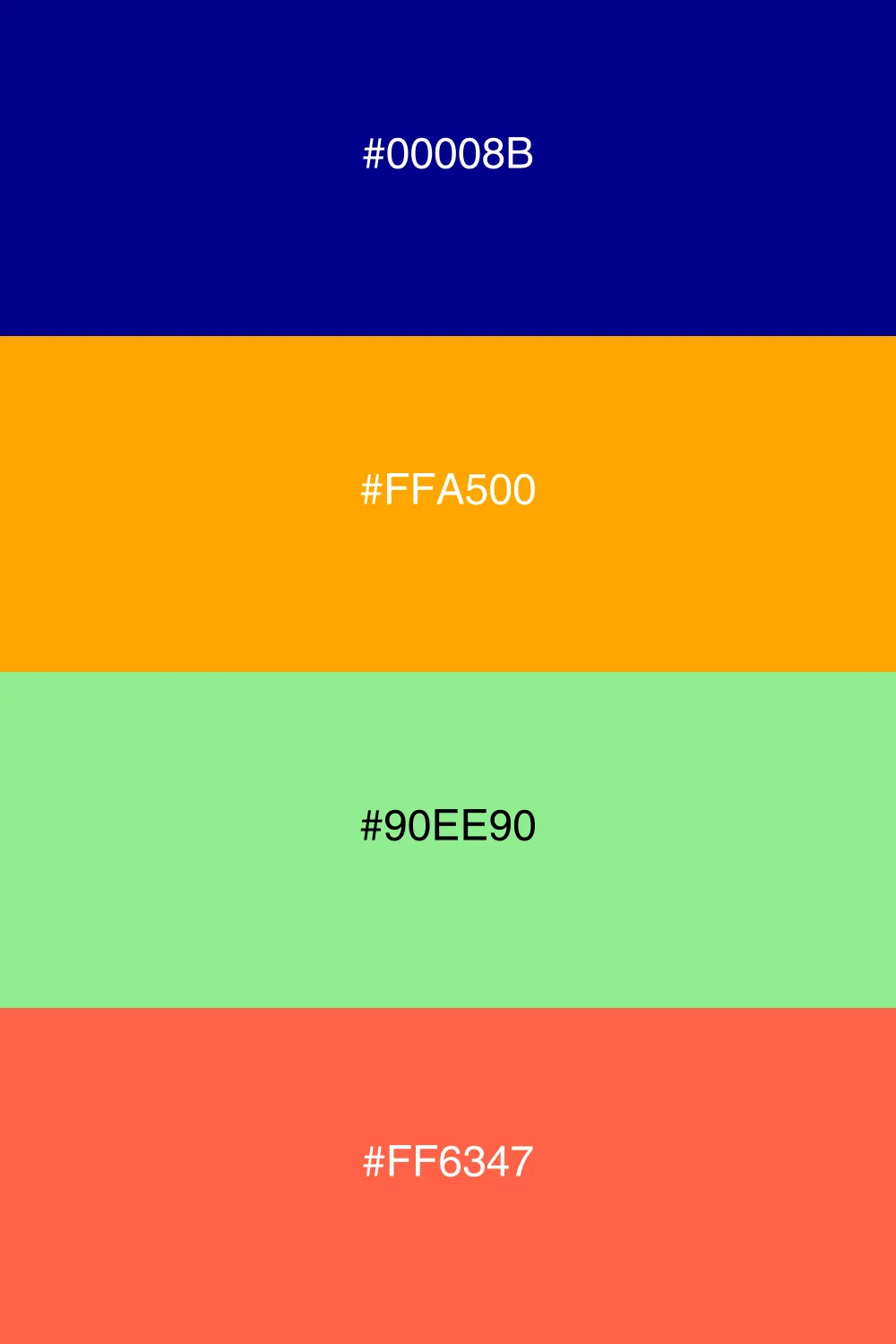 Dynamic and diverse color palette.