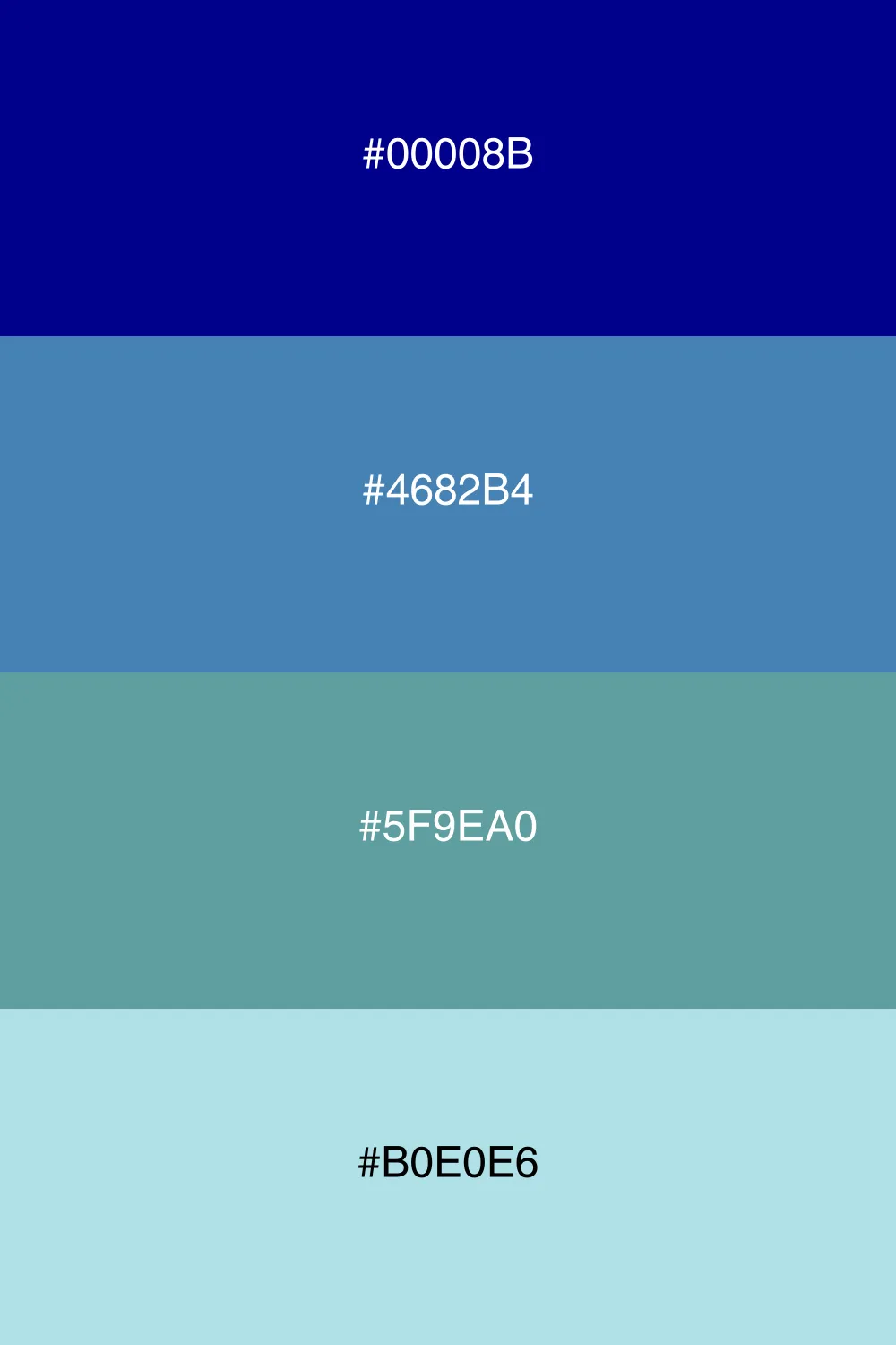 A dynamic palette inspired by stormy sea colors.