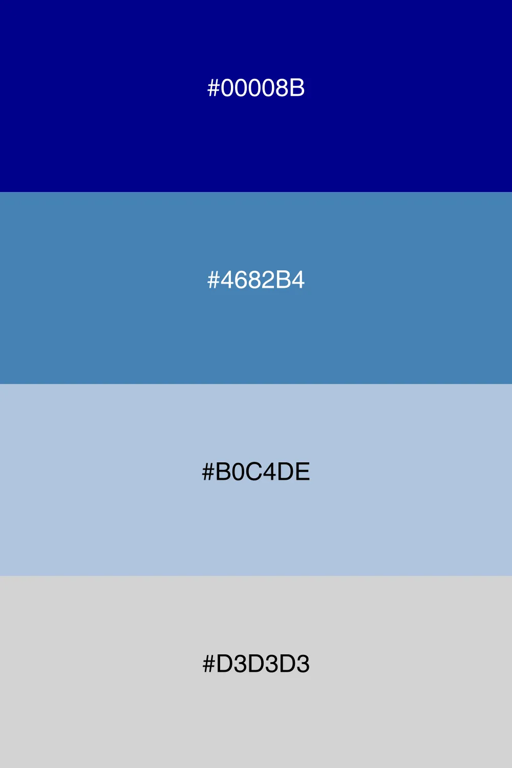 A soft vintage palette with classic blue tones.