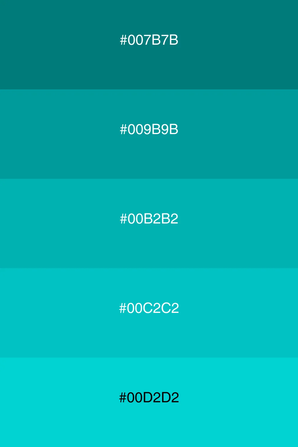 Different tints for a unified design.