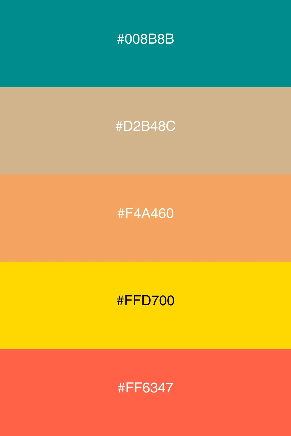 A warm palette inspired by desert landscapes.
