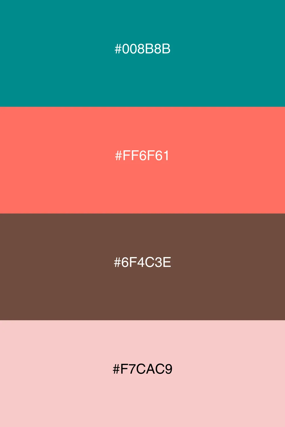 A playful palette with a retro pop vibe.
