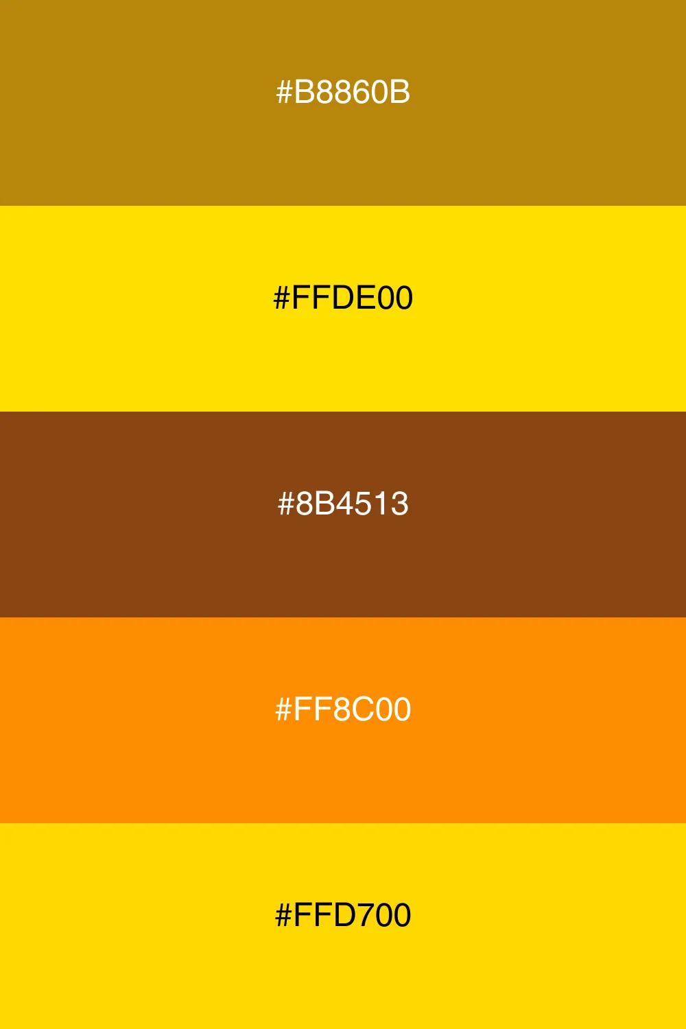 A warm palette inspired by autumn leaves and sunlight.