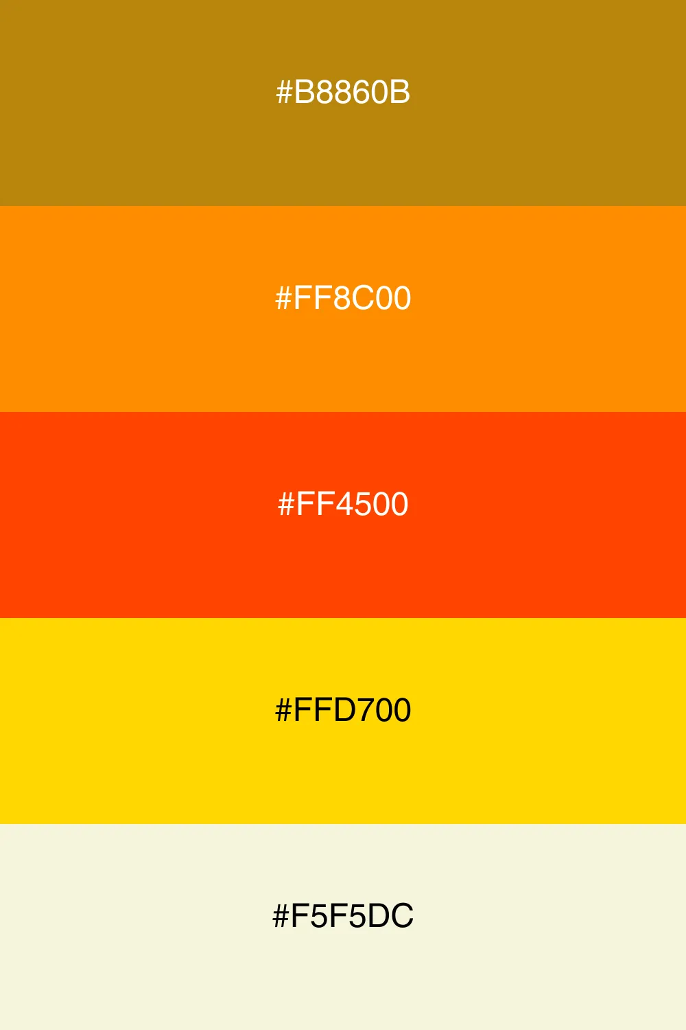 A festive palette celebrating the warmth of harvest time.