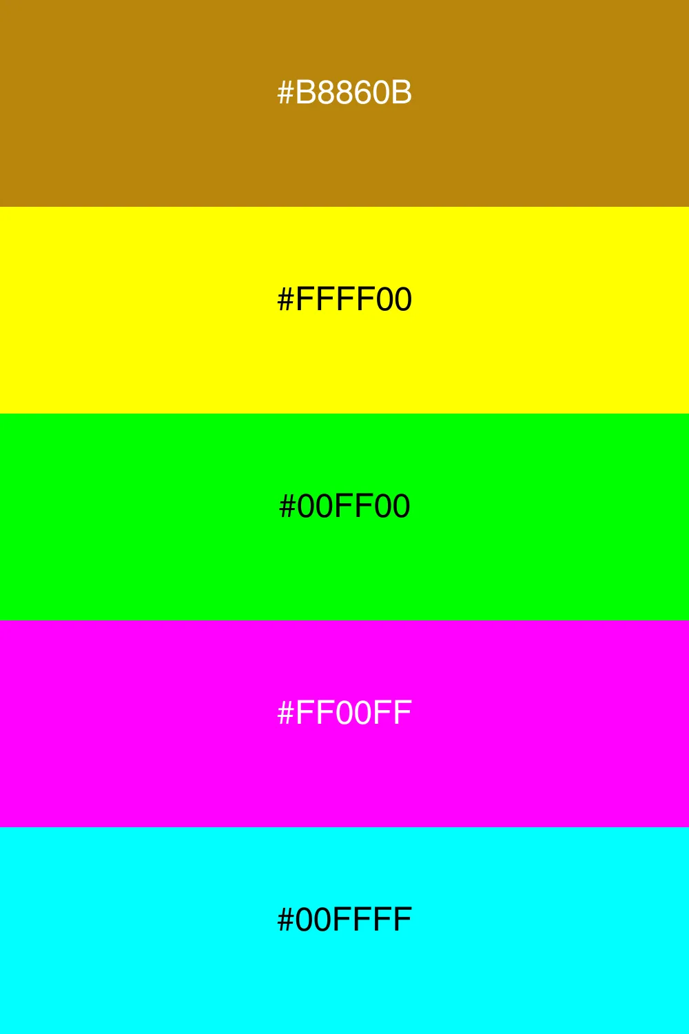 A vibrant neon palette that radiates energy and fun.