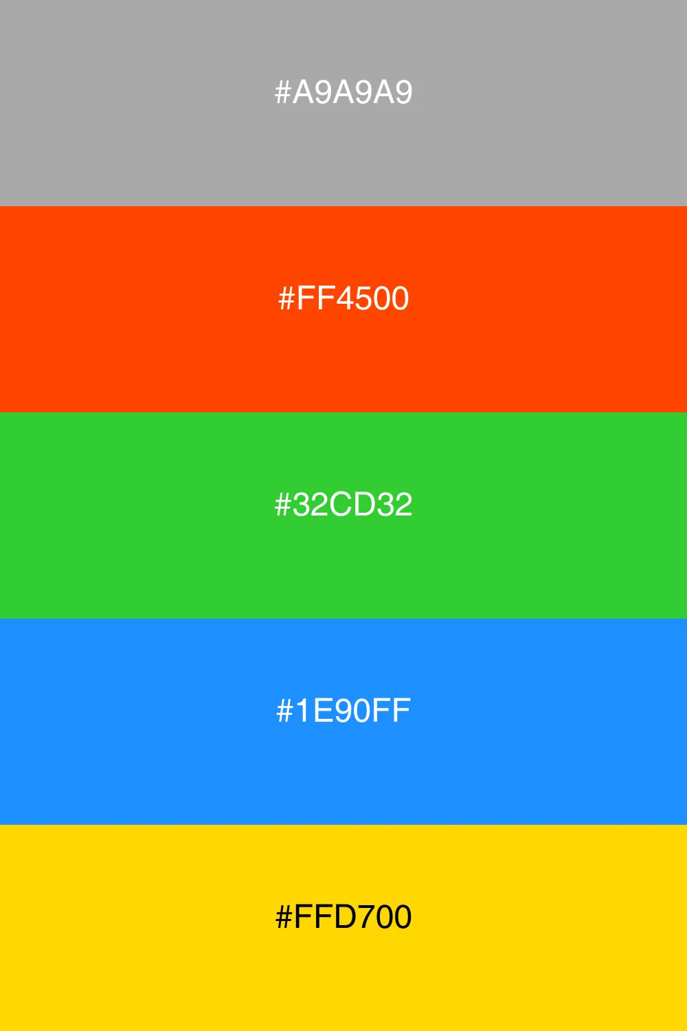 A vibrant palette with striking contrasts.