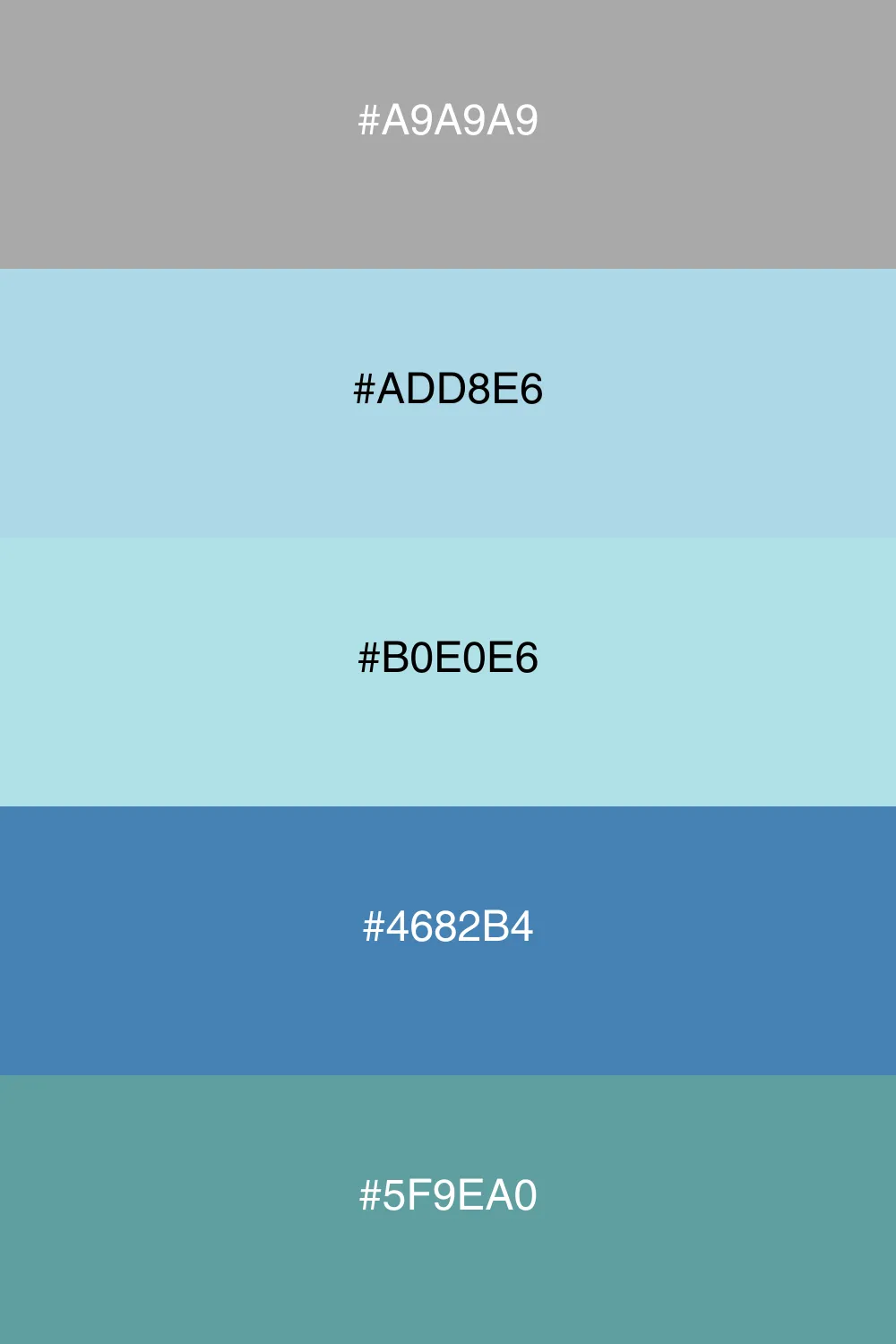 A refreshing palette that evokes a cool breeze.