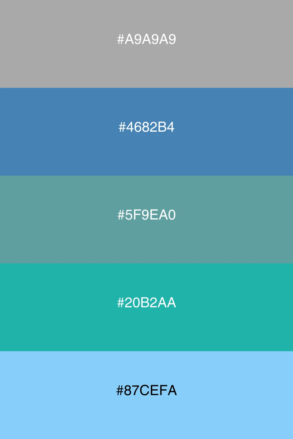 A refreshing cool palette with serene vibes.