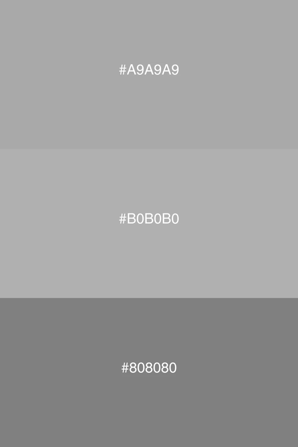 Variations of gray for a sleek look.