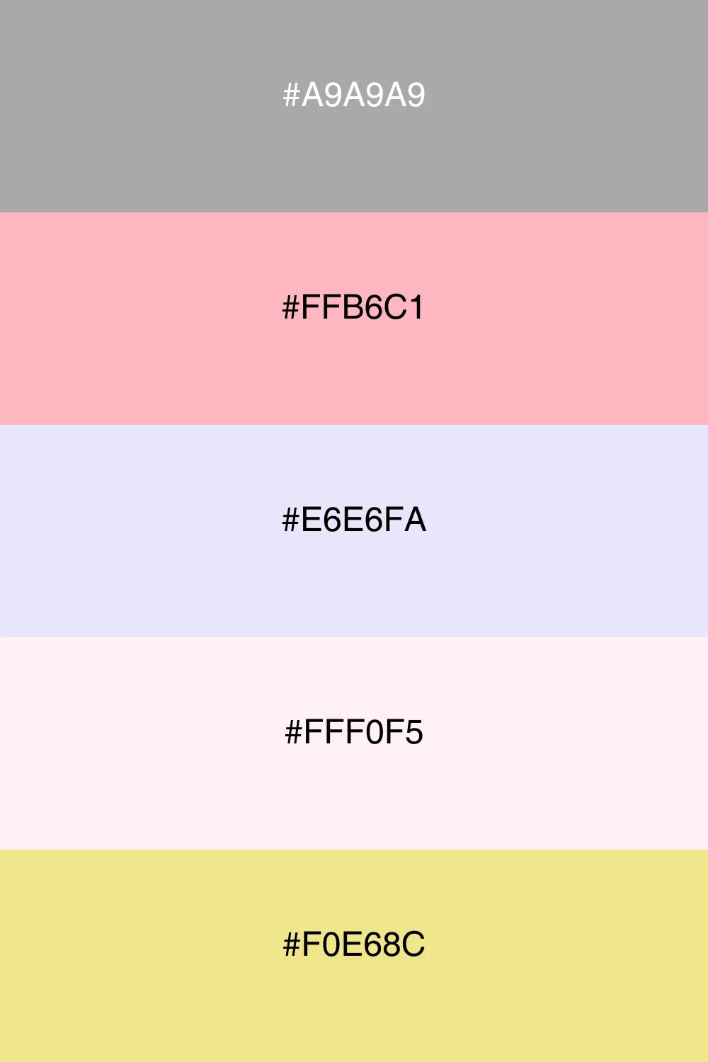 A soft pastel palette that feels gentle and delicate.