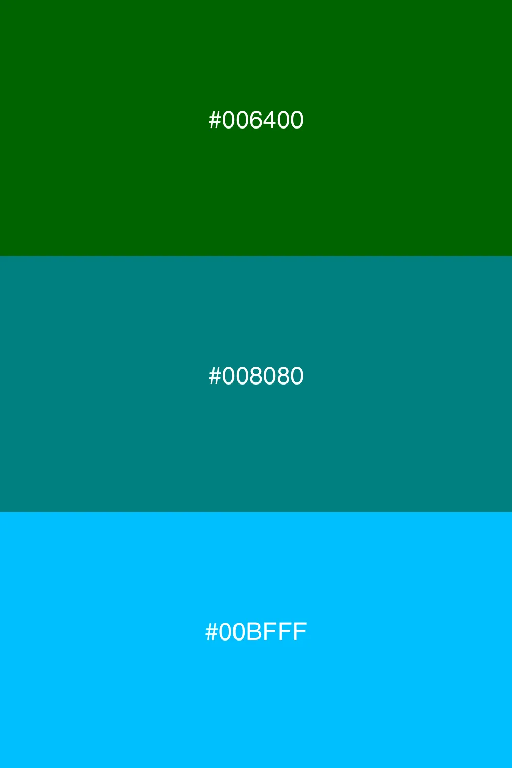 Cool and refreshing color scheme.