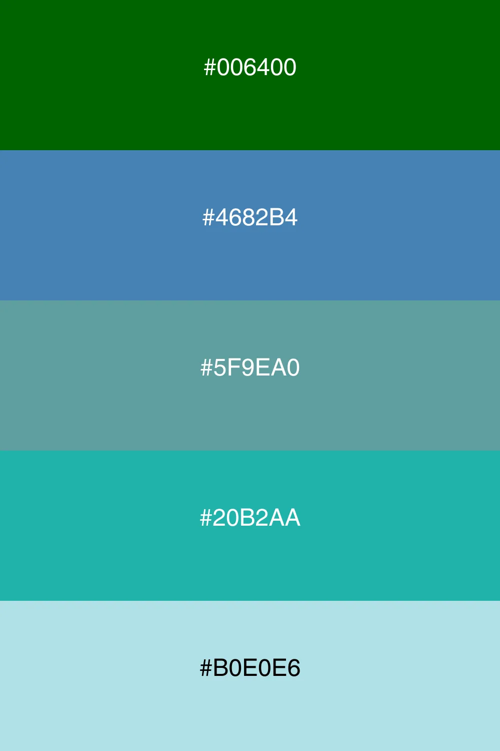 A refreshing palette inspired by the deep sea and ocean.