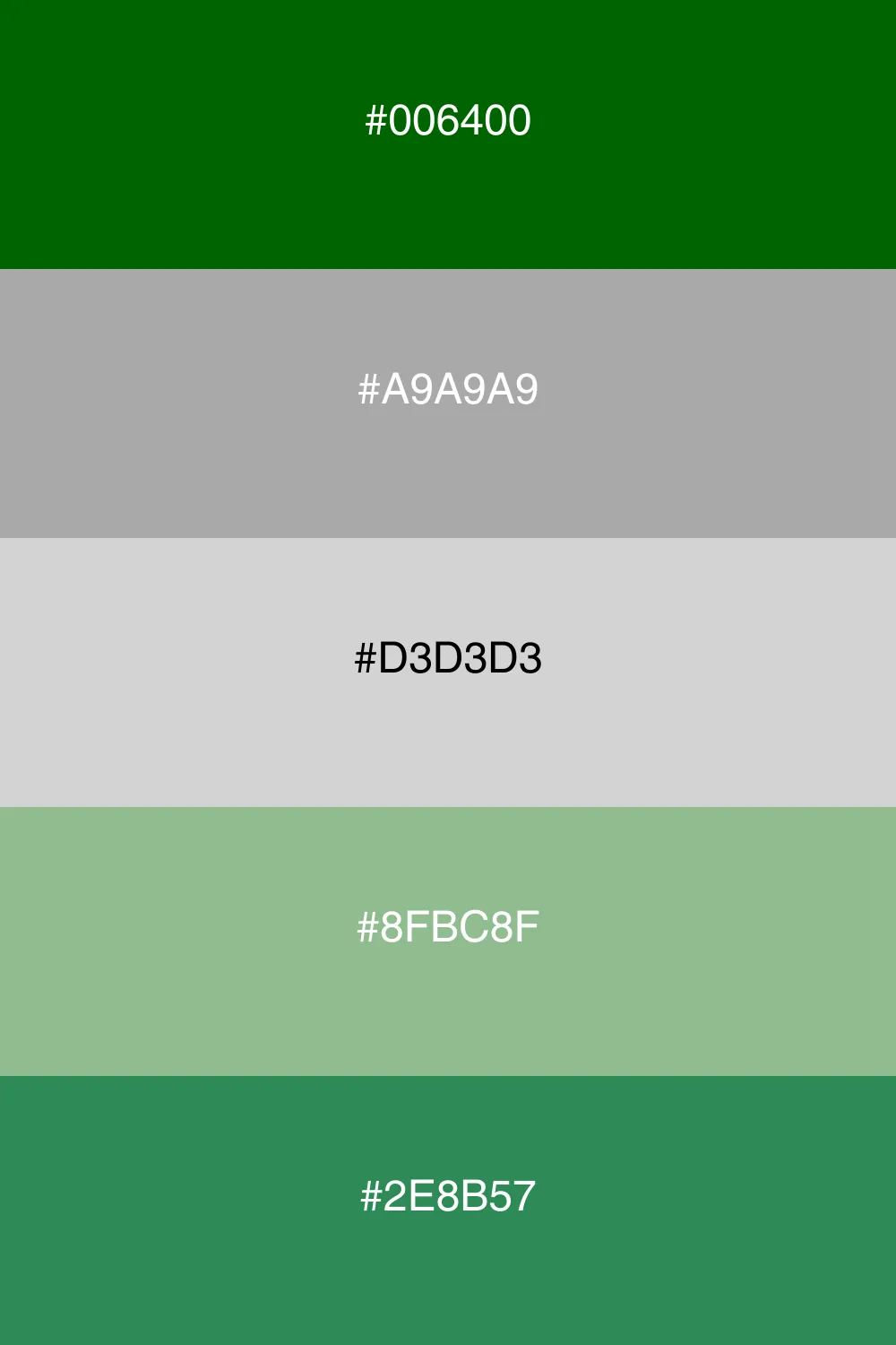 A serene palette evoking the tranquility of mossy retreats.