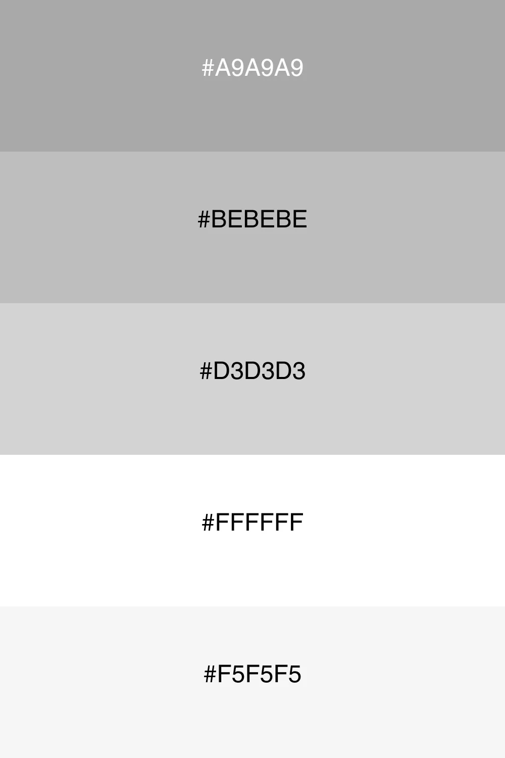 A minimalist neutral palette for modern designs.