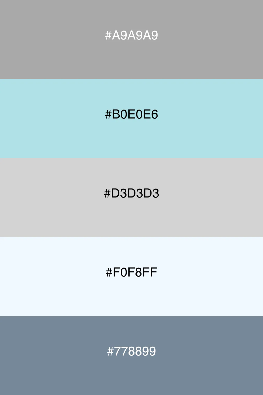 A soft and serene palette reminiscent of misty mornings.