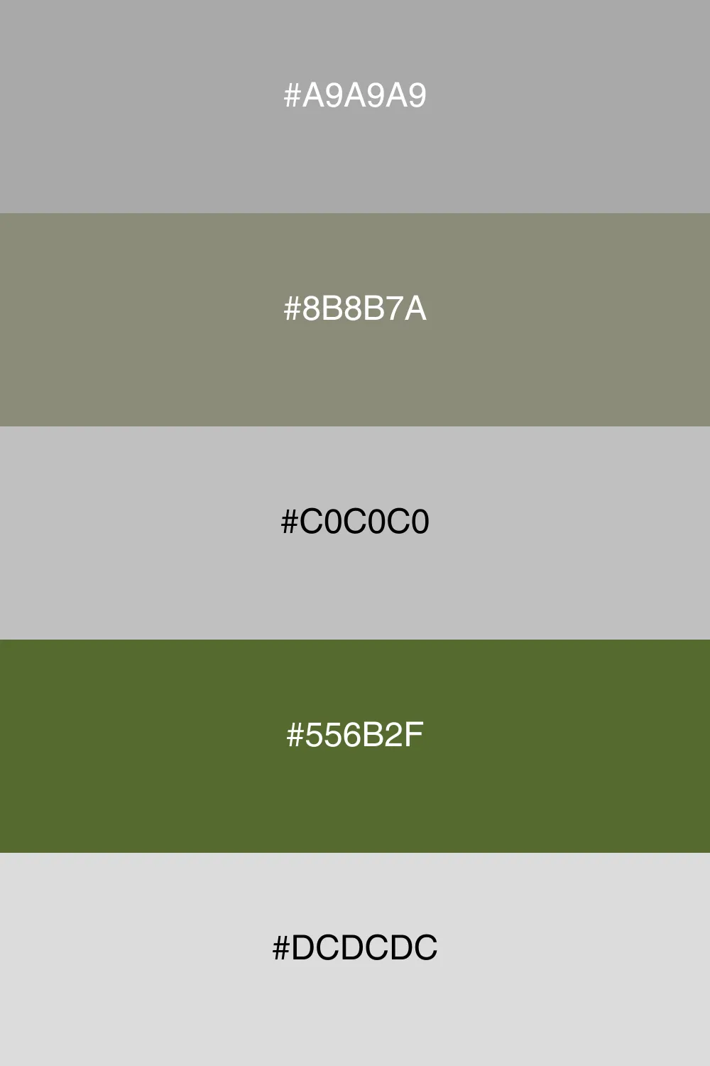 An earthy palette inspired by nature's subtle tones.