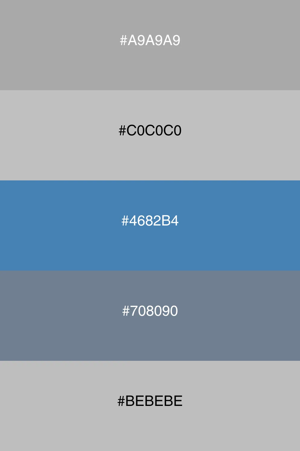 An elegant blend of steel and cool tones.