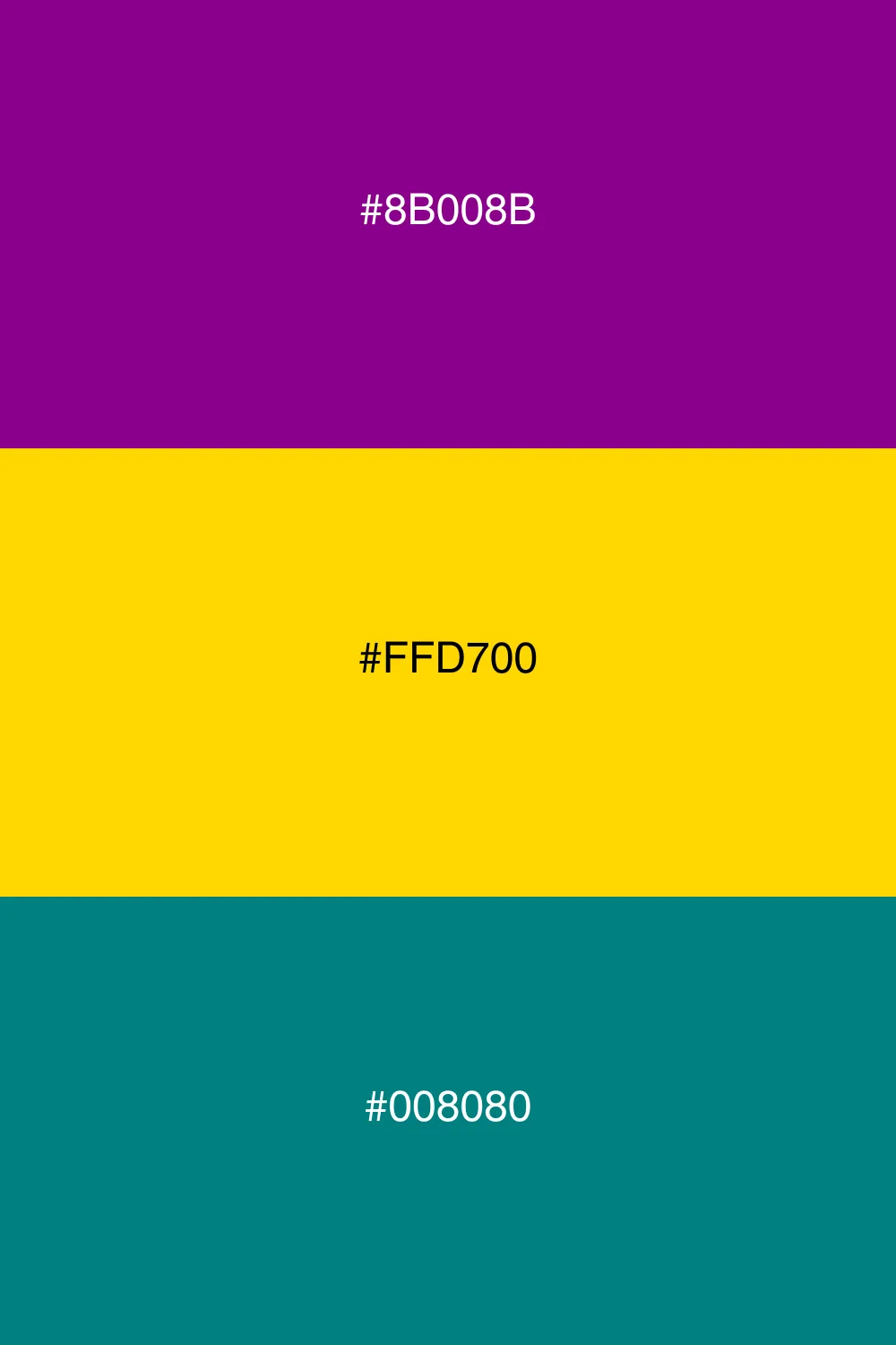 Balanced and vibrant color triangle.